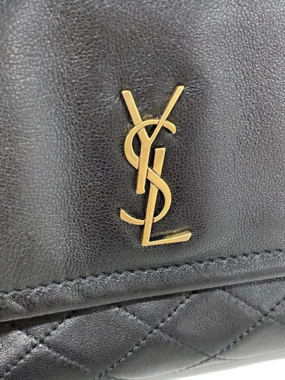 SAINT LAURENT PARIS Nolita Mini 672738 Black Lambskin Shoulder Bag - Picture 13 of 15